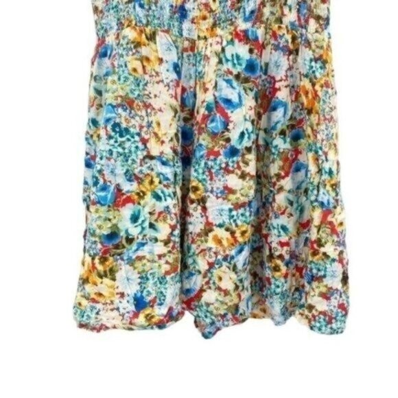 Oboe Women's Floral Mini Dress Size Large - Picture 11 of 14